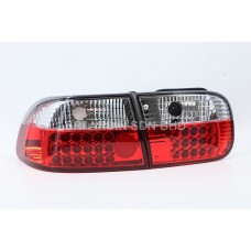 Honda Civic 92-95 Red Clear LED Tail Lamp